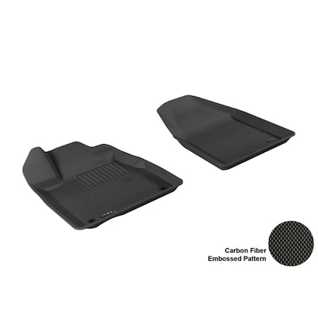 3D Maxpider ACURA MDX 2007-2013 KAGU BLACK R1 Floor Mat L1AC00011509